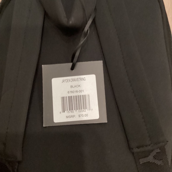 Cynthia Rowley Neoprene and Nylon Backpack Black / Gold Medium - Picture 8 of 14